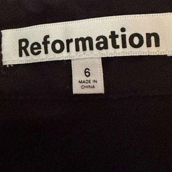 Reformation Black Mini Flounce Skirt - Picture 4 of 6